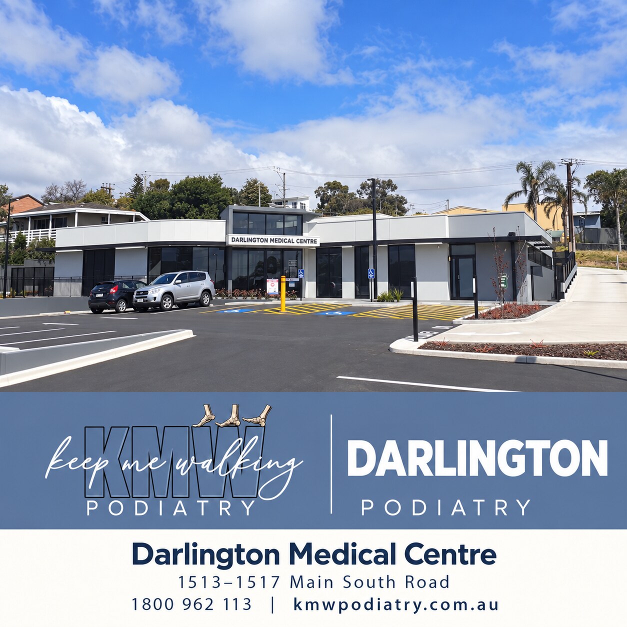KMW Podiatry Darlington — clinic location and contact details